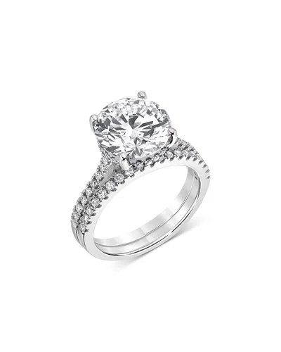 Bloomingdale's Fine Collection Lab Grown Diamond Bridal Set In 18k White Gold, 4.50 Ct. T. W.