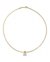 Bloomingdale's Fine Collection Certified Lab Grown Diamond Emerald Cut Omega Chain Pendant Necklace In 18k Yellow Gold, 2.0 Ct. T. In Gold