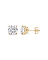 Bloomingdale's Fine Collection Certified Lab Grown Diamond Tulip Setting Stud Earrings In 18k Yellow Gold, 4.0 Ct. T. W. In Gold