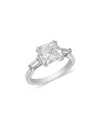 Bloomingdale's Fine Collection Luxe Collection Certified Lab Grown Diamond Asscher Cut Engagement Ring In 14k White Gold, 3.50 Tcw In White