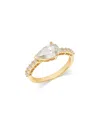 Bloomingdale's Fine Collection Luxe Collection Certified Lab Grown Diamond East West Pear Ring In 18k Gold, 1.50 Tcw