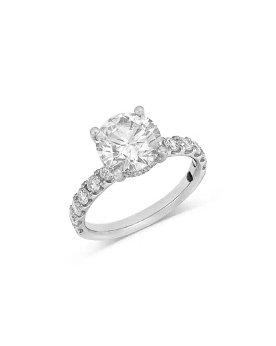 Bloomingdale's Fine Collection Luxe Collection Certified Lab Grown Diamond Engagement Ring In Platinum, 3.25 Tcw In Neutral