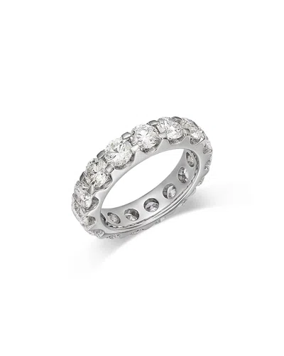 Bloomingdale's Fine Collection Luxe Collection Certified Lab Grown Diamond Eternity Band In 18k White Gold, 5.0 Tcw