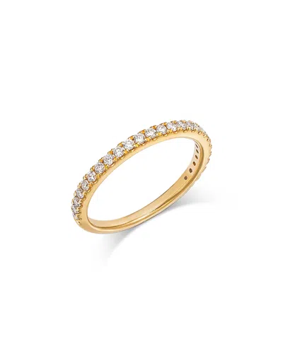 Bloomingdale's Fine Collection Luxe Collection Certified Lab Grown Diamond Half Pave Band In 18k Gold, 0.33 Tcw In Yellow Gold