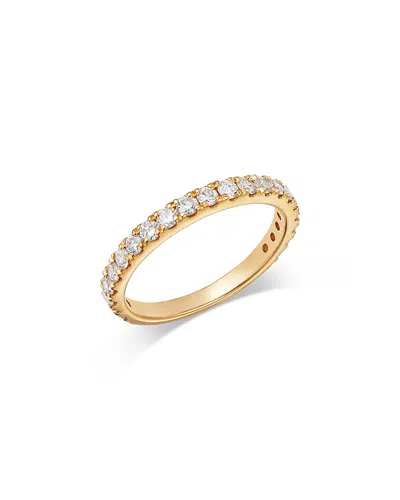 Bloomingdale's Fine Collection Luxe Collection Certified Lab Grown Diamond Half Pave Band In 18k Gold, 0.63 Tcw In Yellow Gold