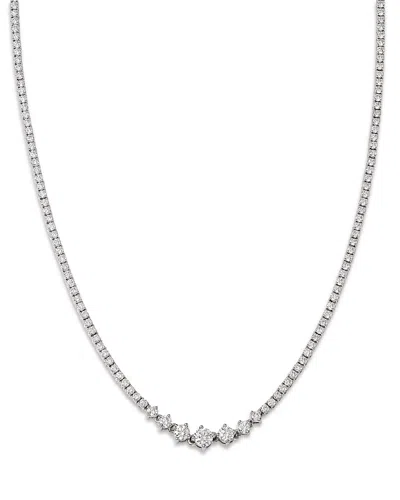 Bloomingdale's Fine Collection Luxe Collection Certified Lab Grown Diamond Necklace In 14k White Gold, 6.0 Tcw