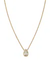 Bloomingdale's Fine Collection Luxe Collection Certified Lab Grown Diamond Pear Bezel Solitaire Pendant Necklace In 14k Yellow Gold In Gold
