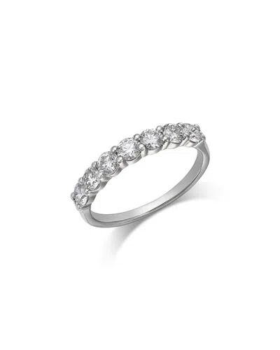 Bloomingdale's Fine Collection Luxe Collection Certified Lab Grown Diamond Seven Stone Band In 14k White Gold, 1.0 Tcw