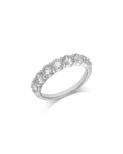 Bloomingdale's Fine Collection Luxe Collection Certified Lab Grown Diamond Seven Stone Band In 14k White Gold, 2.1 Tcw