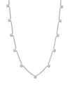 Bloomingdale's Fine Collection Luxe Collection Certified Lab Grown Diamond Station Necklace In 14k White Gold, 5.5 Tcw In White