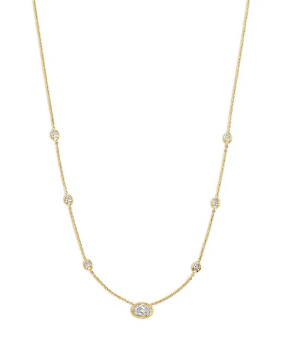 Bloomingdale's Fine Collection Luxe Collection Certified Lab Grown Diamond Station Necklace In 14k Yellow Gold, 1.75 Tcw