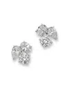 Bloomingdale's Fine Collection Luxe Collection Certified Lab Grown Diamond Trio Stud Earrings In 14k White Gold, 1.95 Tcw In White