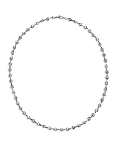 Bloomingdale's Fine Collection Luxe Collection Diamond Bezel Station Tennis Necklace In 14k Yellow Gold Or White Gold, 9.0 Tcw