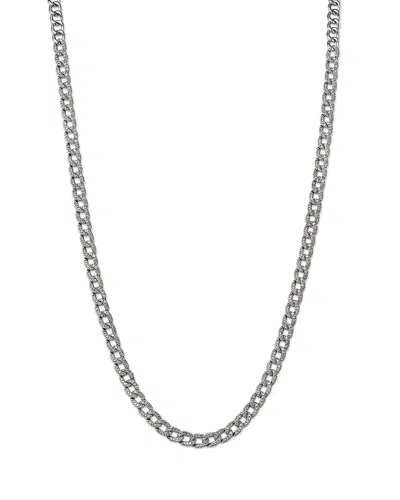 Bloomingdale's Fine Collection Luxe Collection Diamond Chain Necklace In 14k White Gold, 3.30 Tcw In Metallic