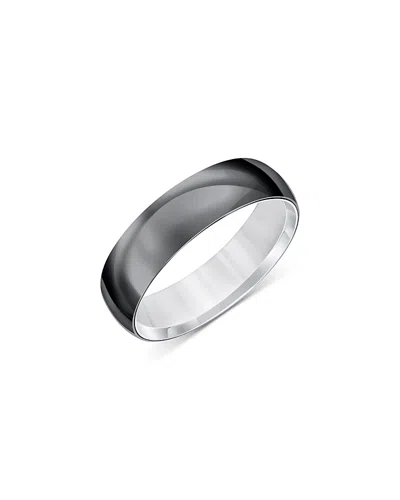 Bloomingdale's Fine Collection Men's Band In Black & White Titanium In Black/white