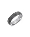 Bloomingdale's Fine Collection Men's Brush Finish Band In Gray Tantalum In Gray