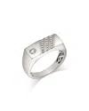 Bloomingdale's Fine Collection Men's Diamond Ring In 14k White Gold, 0.25 Ct. T. W. In White