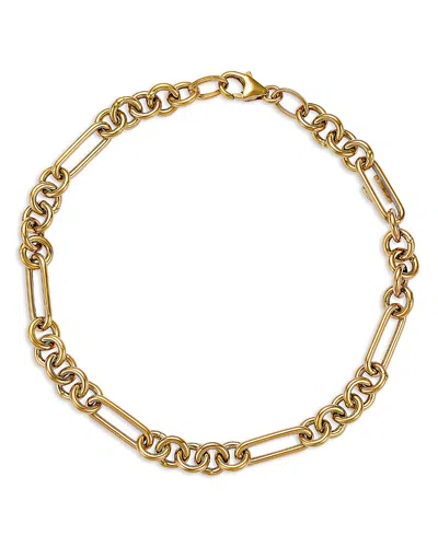 Bloomingdale's Fine Collection Mixed Link Chain Bracelet In 14k Yellow Gold