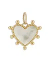 Bloomingdale's Fine Collection Mother Of Pearl Heart Pendant In 14k Yellow Gold