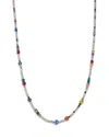 Bloomingdale's Fine Collection Multi Gemstone & Diamond Collar Necklace In 14k White Gold, 16 In Multi