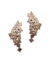 Bloomingdale's Fine Collection Ombre Brown Diamond Cascade Drop Earrings In 14k Rose Gold, 1.49 Ct. T. W.
