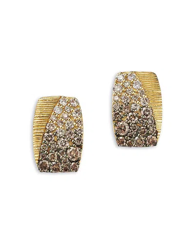 Bloomingdale's Fine Collection Ombre Brown Diamond Earrings In 14k Yellow Gold, 0.80 Ct. T. W.