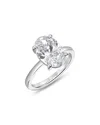 Bloomingdale's Fine Collection Certified Lab Grown Oval Diamond Engagement Ring In 18k White Gold, 2.0 Ct. T. W. In White