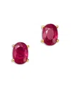 Bloomingdale's Fine Collection Oval Stud Earrings In 14k Yellow Gold
