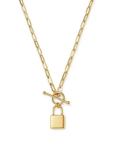 Bloomingdale's Fine Collection Padlock Pendant Necklace In 14k Yellow Gold, 18