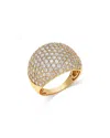 Bloomingdale's Fine Collection Pave Diamond Ring In 14k Yellow Gold, 3.0 Tcw In Gold