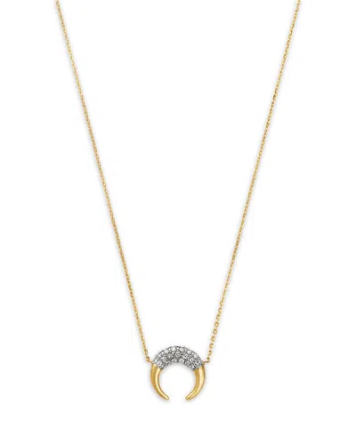 Bloomingdale's Fine Collection Pendant Necklace In 14k Yellow Gold, 0.10 Tcw