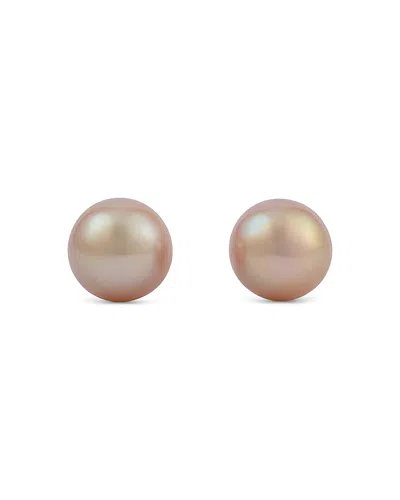Bloomingdale's Fine Collection Pink Freshwater Pearl Stud Earrings In 14k Gold In Burgundy