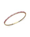 Bloomingdale's Fine Collection Pink Sapphire & Diamond Bracelet In 14k Yellow Gold In Gold