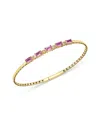 Bloomingdale's Fine Collection Pink Sapphire & Diamond Bracelet In 14k Yellow Gold In Multi