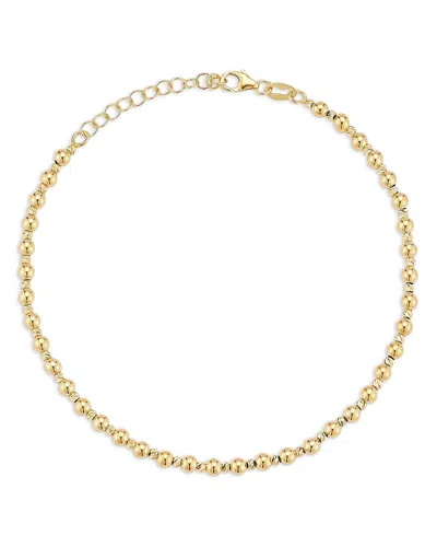 Bloomingdale's Fine Collection Polished Ball Link Bracelet In 14k Yellow Gold In Purple
