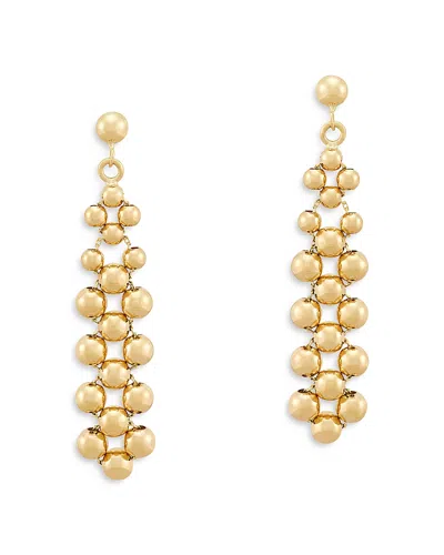 Bloomingdale's Fine Collection Polished Bead Drop Earrings In 14k Yellow Gold
