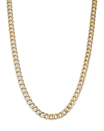 Bloomingdale's Fine Collection Polished Curb Link Chain Necklace In 14k Yellow Gold, 20