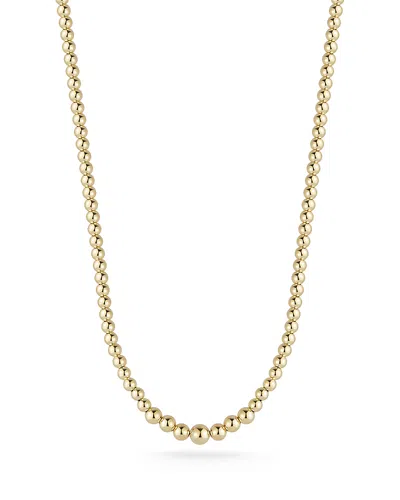 Bloomingdale's Fine Collection Polished Gold Ball Graduated Collar Necklace In 14k Yellow Gold, 16.5