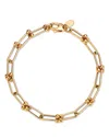 Bloomingdale's Fine Collection Polished Jax Paperclip Link Bracelet In 14k Yellow Gold In Gold