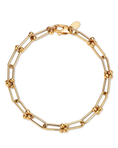 Bloomingdale's Fine Collection Polished Jax Paperclip Link Bracelet In 14k Yellow Gold