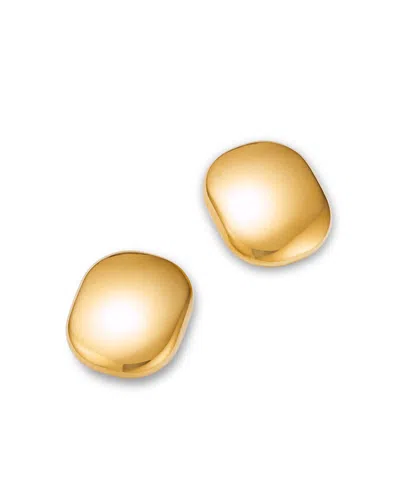 Bloomingdale's Fine Collection Polished Oval Stud Earrings In 14k Yellow Gold