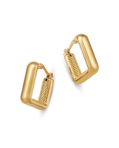 Bloomingdale's Fine Collection Polished Square Small Hoop Earrings In 14k Yellow Gold - Exclusive