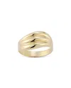Bloomingdale's Fine Collection Polished Triple Wave Statement Ring In 14k Yellow Gold In Gold