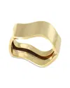 Bloomingdale's Fine Collection Polished Wave Ring In 14k Yellow Gold In Gold