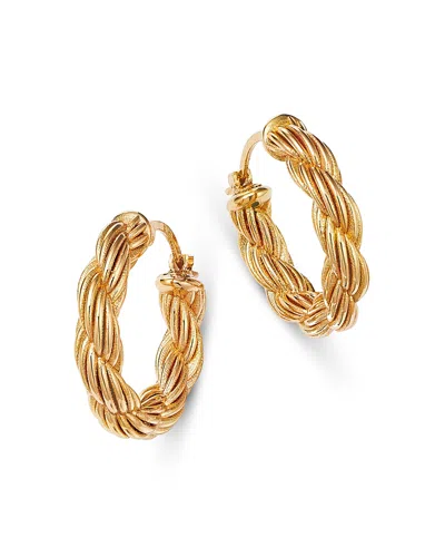 Bloomingdale's Fine Collection Rope Link Hoop Earrings In 14k Yellow Gold - Exclusive