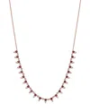 Bloomingdale's Fine Collection Ruby & Diamond Statement Necklace In 14k Rose Gold In Rose Gold