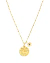 Bloomingdale's Fine Collection Sapphire & Diamond Starburst Charm Pendant Necklace In 14k Yellow Gold, 17 In Blue/gold