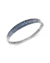 Bloomingdale's Fine Collection Sapphire Ombre Bangle Bracelet In 14k White Gold