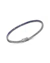 Bloomingdale's Fine Collection Sapphire Ombre Tennis Bracelet In 14k White Gold