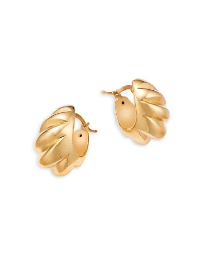 Bloomingdale's Fine Collection Shrimp Design Chunky Hoop Earrings In 14k Yellow Gold